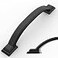 Amerdeco 10 Pack Matte Black Cabinet Pulls 4 Inch102mm Hole Centers Handles for Kitchen Cabinet Hardware Arch Cabinet Handles for Bathroom Dresser Drawer Handles ZH0016