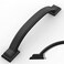 Amerdeco 10 Pack Matte Black Cabinet Pulls 4 Inch102mm Hole Centers Handles for Kitchen Cabinet Hardware Arch Cabinet Handles for Bathroom Dresser Drawer Handles ZH0016