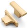 Amerdeco 10 Pack Brushed Gold Cabinet Knobs 2 Inch 50MM Single Hole Cabinet Pulls Kitchen Cabinet Knobs Drawer Knobs ZH0026