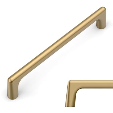 Amerdeco 10 Pack Champagne Bronze Cabinet Pulls 5 Inch128MM Hole Centers Kitchen Cabinet Handles Hardware Kitchen Handles for Cabinets Cupboard Handles Drawer Pulls ZH0041