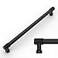 Amerdeco 10 Pack Matte Black Knurled Cabinet Pulls 10 Inch254mm Hole Center Kitchen Handles Drawer Pulls Cabinet Hardware ZH0034