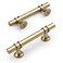 Amerdeco 10 Pack Matte Gold Cabinet Pulls 3 Inch76MM Hole Centers Kitchen Cabinet Handles Cabinets Hardware Drawer Pulls ZH0058
