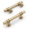 Amerdeco 10 Pack Matte Gold Cabinet Pulls 3 Inch76MM Hole Centers Kitchen Cabinet Handles Cabinets Hardware Drawer Pulls ZH0058