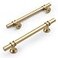 Amerdeco 10 Pack Matte Gold Cabinet Pulls 5 Inch128MM Hole Centers Kitchen Cabinet Handles Cabinets Hardware Drawer Pulls ZH0058