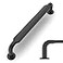 Amerdeco 10 Pack Matte Black Cabinet Pulls 5 Inch128mm Hole Centers Kitchen Cabinet Handles Solid Zinc Alloy Cabinet Hardware Drawer Pulls ZH0051