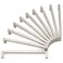 KOOFIZO Solid Square Bar Cabinet Handle Brushed Nickel Furniture Pull 63 Inch160mm Screwhole Distance 10Pack for Kitchen Cupboard Door Bedroom Dresser Drawer Bathroom Wardrobe Hardware