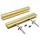 Peaha 5 Pack Adjustable Cabinet Drawer Pulls Overall Length 102mm4inch Brushed Brass Drawer Handles Dresser Hardware for Cupboard