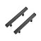 Ravinte 10 Pack 5 inch Square Cabinet Pulls Matte Black Stainless Steel Kitchen Drawer Pulls Cabinet Handles 5Length 3 Hole Center