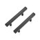 Ravinte 10 Pack 5 inch Square Cabinet Pulls Matte Black Stainless Steel Kitchen Drawer Pulls Cabinet Handles 5Length 3 Hole Center