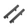 Ravinte 10 Pack 5 inch Square Cabinet Pulls Matte Black Stainless Steel Kitchen Drawer Pulls Cabinet Handles 5Length 3 Hole Center