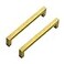 Ravinte 5 Pack 614 Inch Kitchen Square Cabinet Handles Brushed Brass Pulls Stainless Steel Drawer Pulls Kitchen Cabinet Hardware Handles