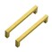 Ravinte 5 Pack 614 Inch Kitchen Square Cabinet Handles Brushed Brass Pulls Stainless Steel Drawer Pulls Kitchen Cabinet Hardware Handles
