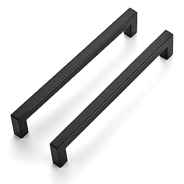 Ravinte 25 Pack 712 Inch Square Cabinet Handles Matte Black Pulls for Cabinets Drawers Hardware for Kitchen Cupboards