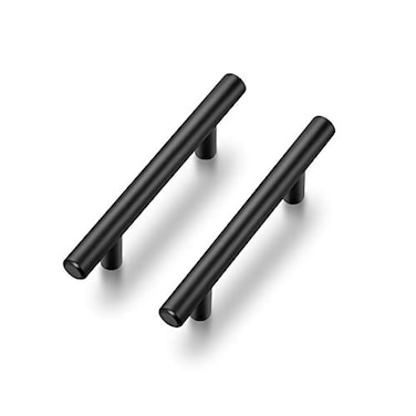 Ravinte 24 Pack 5 Inch Cabinet Pulls Matte Black Stainless Steel Kitchen Drawer Pulls Cabinet Handles 5InchLength 3Inch Hole Center