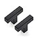 Ravinte 12 Pack 2 inch Length Square Cabinet Pulls Matte Black Stainless Steel Kitchen Drawer Pulls Cupboard Handles Cabinet Handles