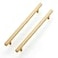 Ravinte 10 Pack Brass 10 Inch Hole Center Champagne Gold Handles Square Cabinet Hardware Stainless Steel Pulls for Kitchen Cupboard Drawers 1258 Inch Overall Length