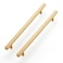 Ravinte 10 Pack Brass 10 Inch Hole Center Champagne Gold Handles Square Cabinet Hardware Stainless Steel Pulls for Kitchen Cupboard Drawers 1258 Inch Overall Length