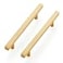 Ravinte 10 Pack Brass 412 Inch Hole Center Champagne Gold Handles Square Cabinet Hardware Stainless Steel Pulls for Kitchen Cupboard Drawers 7 Inch Overall Length