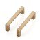 Ravinte 10 Pack Solid 3 Inch Square Cabinet Handles Champagne Bronze Pulls for Drawers and Kitchen Cabinets Hardware Handles