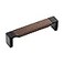 Belwith-Keeler BelwithKeeler B076620WNMB Fuse Collection Pull 5116 Inch 128mm Center to Center Matte Black with Walnut