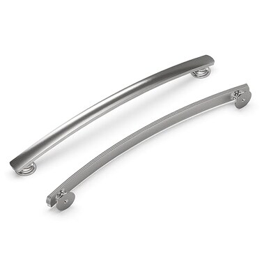 Hickory Hardware 1 Pack Solid Core Kitchen Cabinet Pulls Luxury Cabinet Handles Hardware for Doors Dresser Drawers 81316 Inch 224mm Hole Center Satin Nickel American Diner Collection