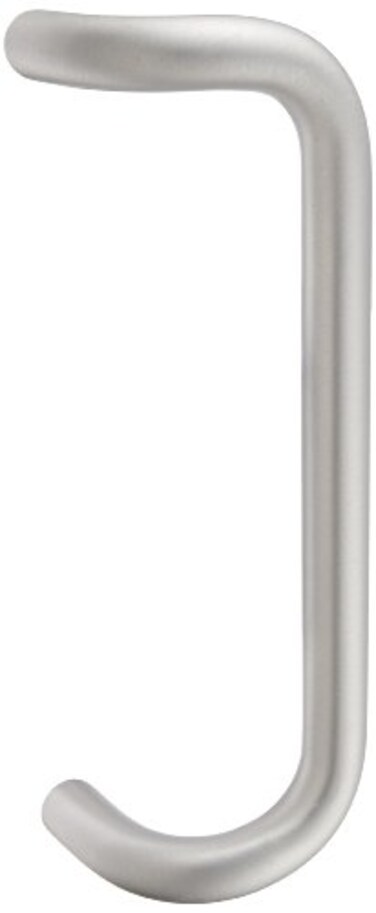 Rockwood BF15828 Aluminum 90Degree Offset Door Pull 1 Diameter x 12 CentertoCenter Through Bolt Mounting for 134 Door Clear Anodized Finish