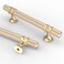 Asidrama 10 Pack 375 Inch96mm Knurled Brushed Brass Kitchen Cabinet Handles Glod Cabinet Pulls Kitchen Cabinet Hardware Cupboard Handles Drawer Pulls