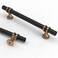 Asidrama 10 Pack 5 Inch128mm Champagne Bronze and Matte Black Kitchen Cabinet Handles Cabinet Pulls Kitchen Cabinet Hardware Cupboard Handles Drawer Pulls