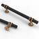 Asidrama 10 Pack 5 Inch128mm Champagne Bronze and Matte Black Kitchen Cabinet Handles Cabinet Pulls Kitchen Cabinet Hardware Cupboard Handles Drawer Pulls