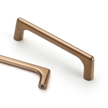 Asidrama 10 Pack 375 Inch96mm Champagne Bronze Cabinet Pulls Cabinet Handles Cupboard Handles Kitchen Cabinet Hardware for Cupboard Drawer Pulls