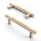Asidrama 10 Pack 375 Inch96mm Gold Cabinet Pulls Knurled Cabinet Handles Cupboard Handles Kitchen Cabinet Hardware for Cupboard Drawer Pulls