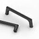 Asidrama 10 Pack 375 Inch96mm Matte Black Cabinet Pulls Cabinet Handles Cupboard Handles Kitchen Cabinet Hardware for Cupboard Drawer Pulls