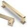 Asidrama 10 Pack 5 Inch128mm Brushed Brass Kitchen Cabinet Handles Gold Cabinet Pulls Kitchen Cabinet Hardware Cupboard Handles Drawer Pulls