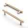 Asidrama 10 Pack 5 Inch128mm Gold Cabinet Pulls Knurled Cabinet Handles Cupboard Handles Kitchen Cabinet Hardware for Cupboard Drawer Pulls