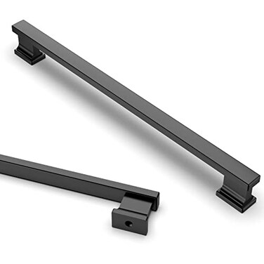 Asidrama 6 Pack 10 Inch254mm Matte Black Kitchen Cabinet Handles Cabinet Pulls Kitchen Cabinet Hardware for Cupboard Drawer Pulls