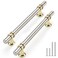 Rergy 10 Pack 5 Inch Brushed Nickel Cabinet PullsBrushed Nickel and Gold Cabinet PullsHeavyDuty Kitchen Cabinet HandlesRustResistant Zinc Alloy Drawer Handles for CupboardClosetBathroom