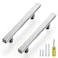 Ravinte Brushed Nickel Cabinet Handles 30 Pack 334 inch Satin Nickel Square Cabinet Pulls Silver Hardware for Kitchen Cabinets 6 inch Overall Length Stainless Steel Drawer Pulls