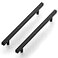 Ravinte Black Cabinet Handles 30 Pack 8 inch Matte Black Square Cabinet Pulls Black Kitchen Hardware 11 inch Overall Length Black Kitchen Drawer Pulls