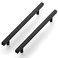 Ravinte Black Cabinet Handles 30 Pack 8 inch Matte Black Square Cabinet Pulls Black Kitchen Hardware 11 inch Overall Length Black Kitchen Drawer Pulls