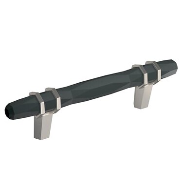 Amerock Cabinet Pull Black BronzeSatin Nickel 334 inch 96 mm CentertoCenter London 1 Pack Drawer Pull Drawer Handle Cabinet Hardware