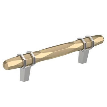 Amerock Cabinet Pull Golden ChampagnePolished Chrome 334 inch 96 mm CentertoCenter London 1 Pack Drawer Pull Drawer Handle Cabinet Hardware