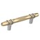 Amerock Cabinet Pull Golden ChampagnePolished Chrome 334 inch 96 mm CentertoCenter London 1 Pack Drawer Pull Drawer Handle Cabinet Hardware