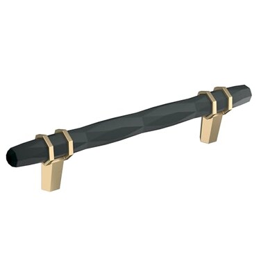 Amerock Cabinet Pull Black BronzeGolden Champagne 5116 inch 128 mm CentertoCenter London 1 Pack Drawer Pull Drawer Handle Cabinet Hardware