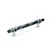 Amerock Cabinet Pull Marble BlackPolished Nickel 5116 inch 128 mm CentertoCenter Carrione 1 Pack Drawer Pull Drawer Handle Cabinet Hardware