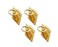 QCAA Solid Brass Flush Ring Pull 365 x45 mm Polished Brass US3 4 Pack