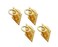 QCAA Solid Brass Flush Ring Pull 365 x45 mm Polished Brass US3 4 Pack