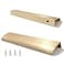 JOOJA 10 Pack Gold Modern Style Finger Edge Pull Furniture DrawerHandles Hidden Cabinet Kitchen Drawer Handles Knobs Gold 150mm