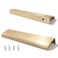 JOOJA 10 Pack Gold Modern Style Finger Edge Pull Furniture DrawerHandles Hidden Cabinet Kitchen Drawer Handles Knobs Gold 150mm
