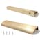 JOOJA 10 Pack Gold Modern Style Finger Edge Pull Furniture DrawerHandles Hidden Cabinet Kitchen Drawer Handles Knobs Gold 150mm