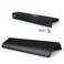 JOOJA 10 Pack Modern Style Finger Edge Pull Furniture DrawerHandles Hidden Cabinet Kitchen Drawer Handles Knobs 200mm Black